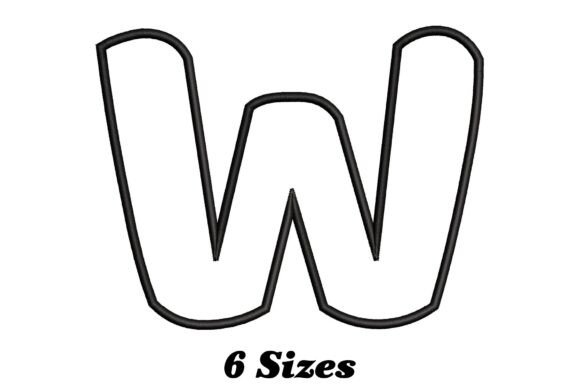 Alphabet Letter W Outline Review