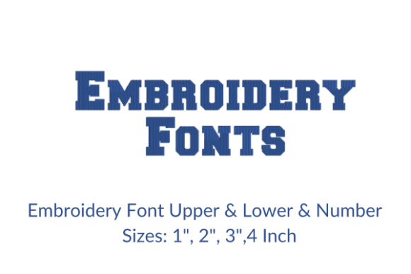 College Font Embroidery Design for Seasonal Holiday Collections