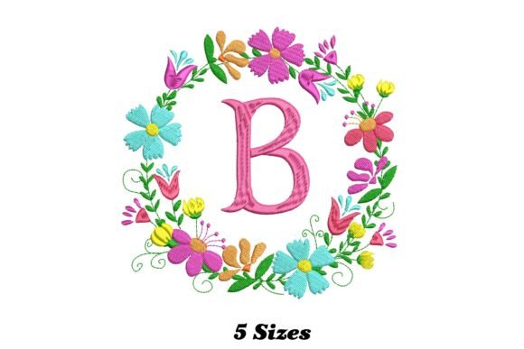 Flower Alphabet Letter B Embroidery Review