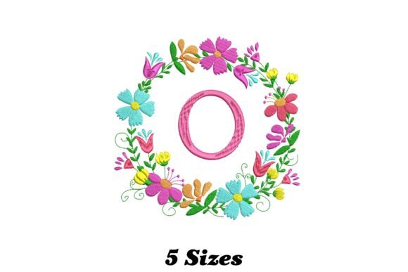 Flower Alphabet Letter O Embroidery Review