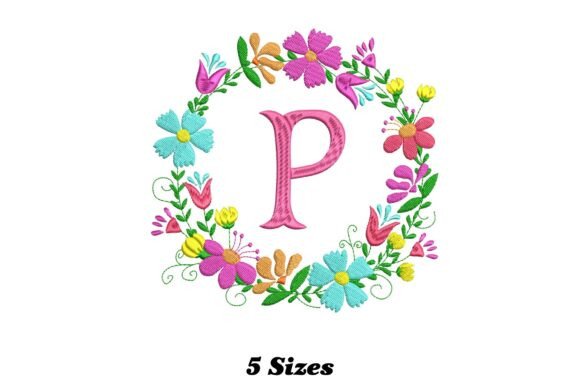 Flower Alphabet Letter P Embroidery Review