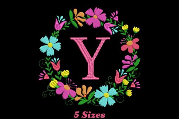 Flower Alphabet Letter Y Embroidery Review