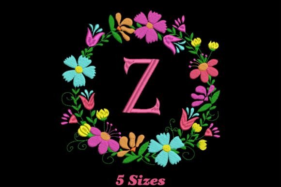 Flower Alphabet Letter Z Embroidery Review