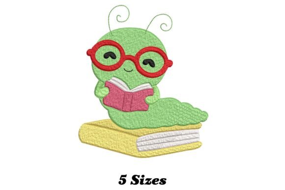 Funny Book Worm Embroidery Review