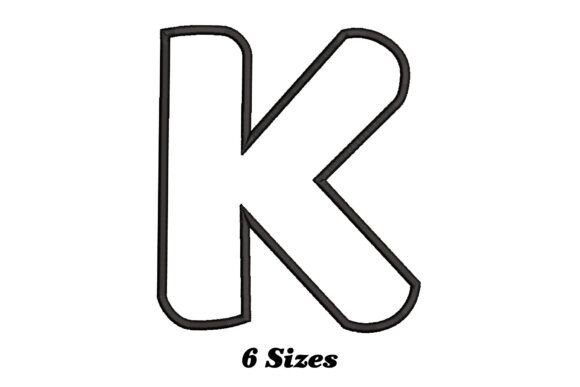 Letter K Outline Embroidery Design Review
